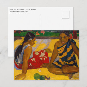Carte Postale Paul Gauguin - Femmes tahitiennes / Parau Api