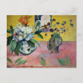 Carte Postale Paul Gauguin | Fleurs et une impression japonaise, (Devant)