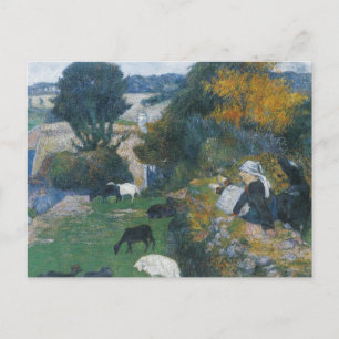 Carte Postale Paul Gauguin - La bergère bretonne
