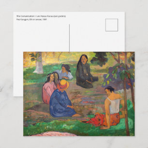 Carte Postale Paul Gauguin - La Conversation / Les Parau Parau
