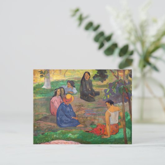 Carte Postale Paul Gauguin - La Conversation / Les Parau Parau (Debout devant)