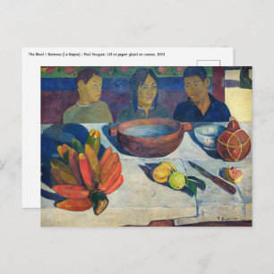 Carte Postale Paul Gauguin - Le Repas / Bananes