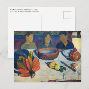 Carte Postale Paul Gauguin - Le Repas / Les Bananes