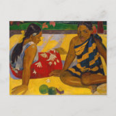 Carte Postale Paul Gauguin - Parau Api / Quoi de neuf ? (Devant)