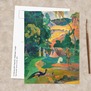 Carte Postale Paul Gauguin - Paysage aux paions / Matamoe