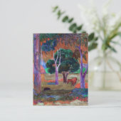 Carte Postale Paul Gauguin - Paysage avec un cochon et un cheval (Debout devant)