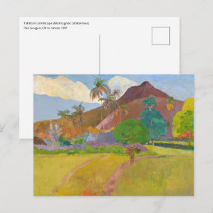 Carte Postale Paul Gauguin - Paysage Tahitien