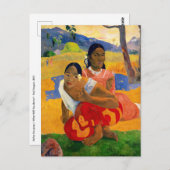 Carte Postale Paul Gauguin - Quand te maries-tu ? (Devant / Derrière)