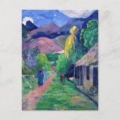 Carte Postale Paul Gauguin - Rue à Tahiti (Devant)