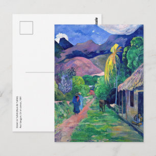 Carte Postale Paul Gauguin - Rue de Tahiti