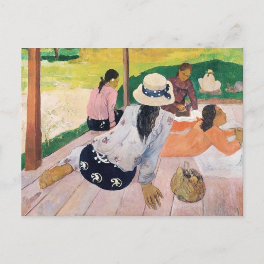 Carte Postale Paul Gauguin Siesta Peinture Art Print (Devant)