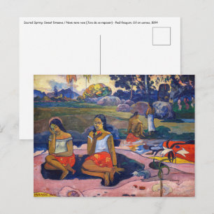 Carte Postale Paul Gauguin - Source sacrée, doux rêves