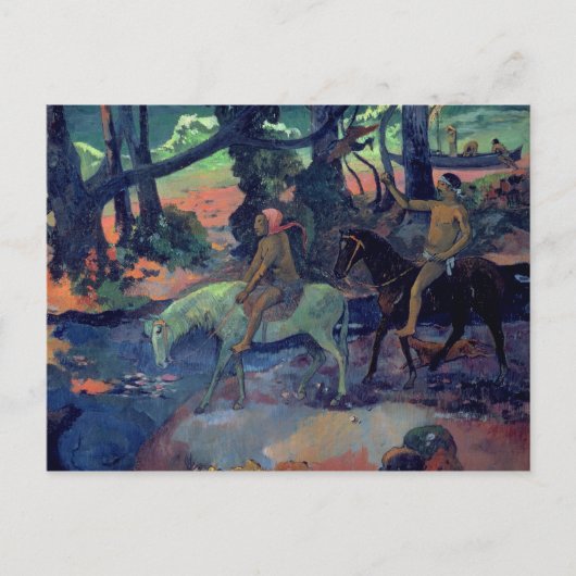 Carte Postale Paul Gauguin | The Escape, The Ford, 1901 (Devant)