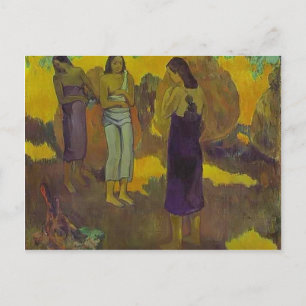Carte Postale Paul Gauguin - Trois femmes tahitiennes