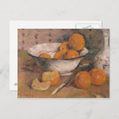 Carte Postale Paul Gauguin | Vie morte avec Oranges, 1881 (Devant / Derrière)