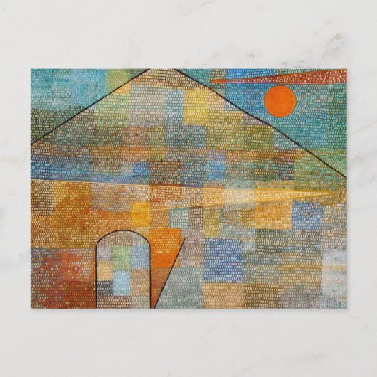 Carte Postale Paul Klee Ad Parnassum Art (Devant)
