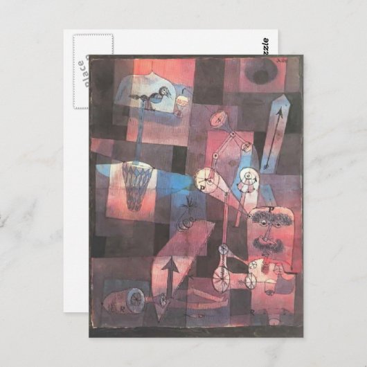 Carte Postale Paul Klee- Analyse des diverses perverses (Devant / Derrière)