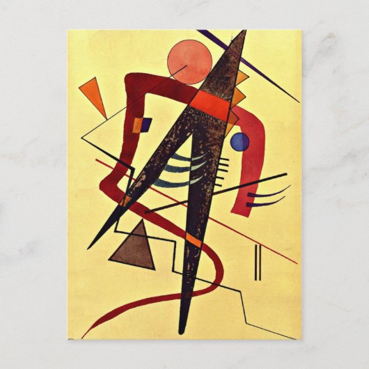 Carte Postale Paul Klee art : Chaud (Devant)