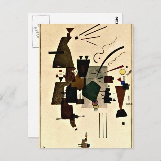 Carte Postale Paul Klee art : Cool réchauffé (Devant / Derrière)