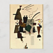 Carte Postale Paul Klee art : Cool réchauffé (Devant)