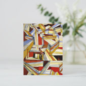 Carte Postale Paul Klee art : Transparent-Perspectivisch Gefugt (Debout devant)