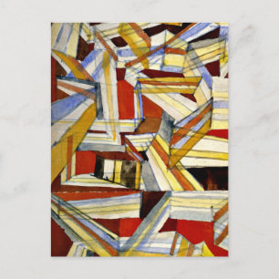 Carte Postale Paul Klee art : Transparent-Perspectivisch Gefugt