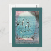 Carte Postale Paul Klee art : Twitter Machine (Devant / Derrière)