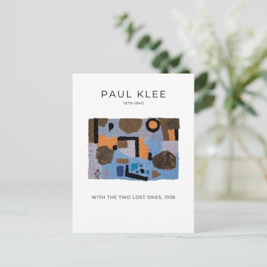 Carte Postale Paul Klee, Avec Les Deux Perdus - Art Abstrait (Debout devant)