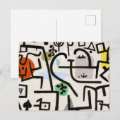 Carte Postale Paul Klee, Bauhaus Abstract Art (Devant / Derrière)