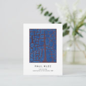 Carte Postale Paul Klee, Blue Modern Art Abstrait (Debout devant)