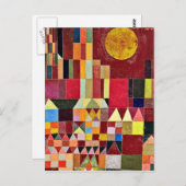 Carte Postale Paul Klee - Château Et Soleil (Devant / Derrière)