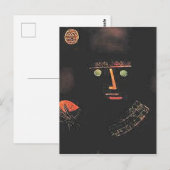 Carte Postale Paul Klee, Chevalier Noir, (Devant / Derrière)