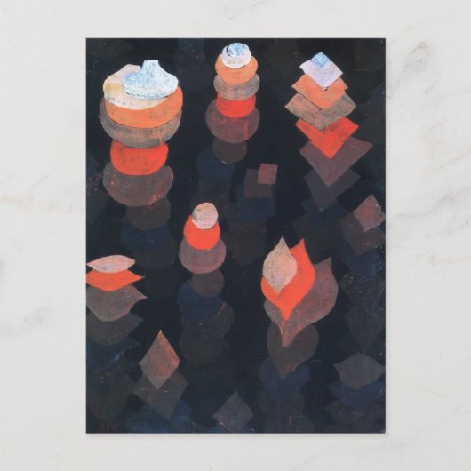 Carte Postale Paul Klee - Croissance des plantes de nuit (Devant)