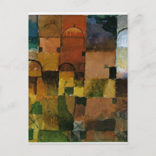 Carte Postale Paul Klee : Domes rouges et blancs