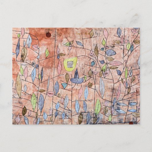 Carte Postale Paul Klee - Feuillage clairsemé (Devant)