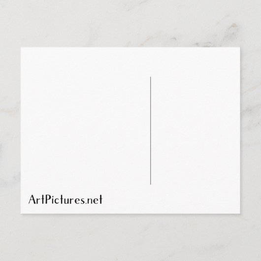 Carte Postale Paul Klee Fire Le Soir Art Abstrait (Dos)