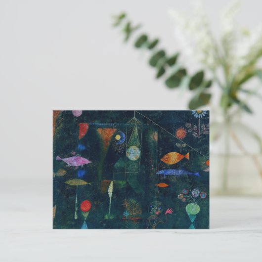 Carte Postale Paul Klee Fish Magic Peinture Abstraite Art graphi (Debout devant)