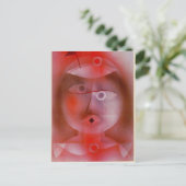 Carte Postale Paul Klee : Le Masque au petit drapeau (Debout devant)