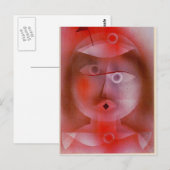 Carte Postale Paul Klee : Le Masque au petit drapeau (Devant / Derrière)