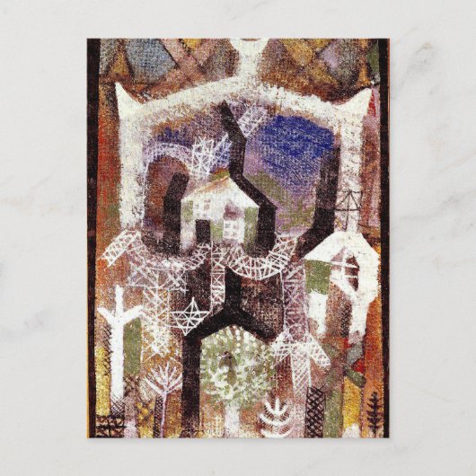 Carte Postale Paul Klee - Maisons d'été (Devant)