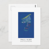 Carte Postale Paul Klee, Portrait d'un Oriental - Art Abstrait (Devant / Derrière)