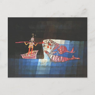 Carte Postale Paul Klee - Scène de bataille de la bande dessinée