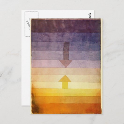 Carte Postale Paul Klee : Séparation en soirée (Devant / Derrière)