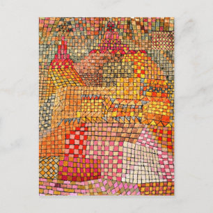 Carte Postale Paul Klee - Town Castle Kr.