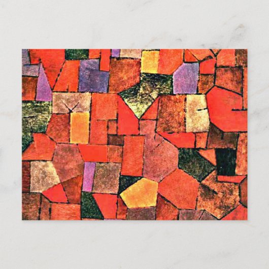 Carte Postale Paul Klee - Village de montagne (Devant)