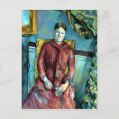 Carte Postale Paul Madame Cézanne en robe rouge (Devant)