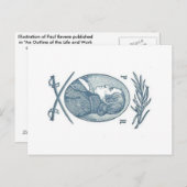 Carte postale Paul Revere (Devant / Derrière)