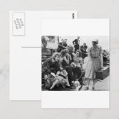 Carte Postale Paul Robeson et ses amis, années 1940 (Devant / Derrière)