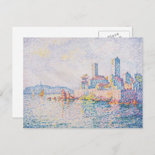 Carte Postale Paul Signac - Antibes, les tours (Devant / Derrière)
