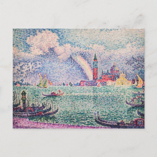 Carte Postale Paul Signac - Arc-en-ciel, Venise (Devant)